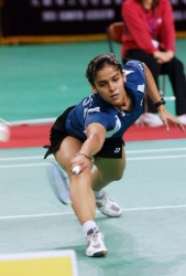 Saina Nehwal in action!
