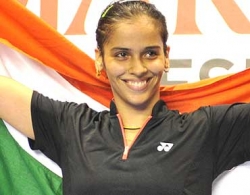 Saina Nehwal at the All England Badminton Championships