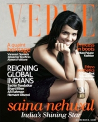 Saina Nehwal on the magazine cover of Verve.