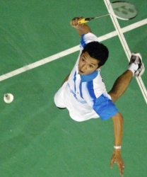 Taufik Hidayat jump smash!
